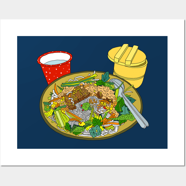 Vietnamese Noodle Salad Wall Art by lamaisondulapino